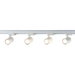 Zestaw oświetlenia szynowego Snow SET 3F biały 4xGU10 LP-737 WH SET 3F