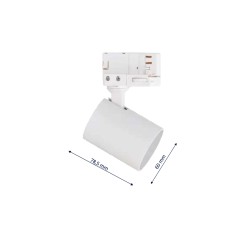 Zestaw oświetlenia szynowego Snow SET 3F biały 4xGU10 LP-737 WH SET 3F