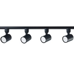 Zestaw oświetlenia szynowego Snow SET 3F czarny 4xGU10 LP-737 BK SET 3F
