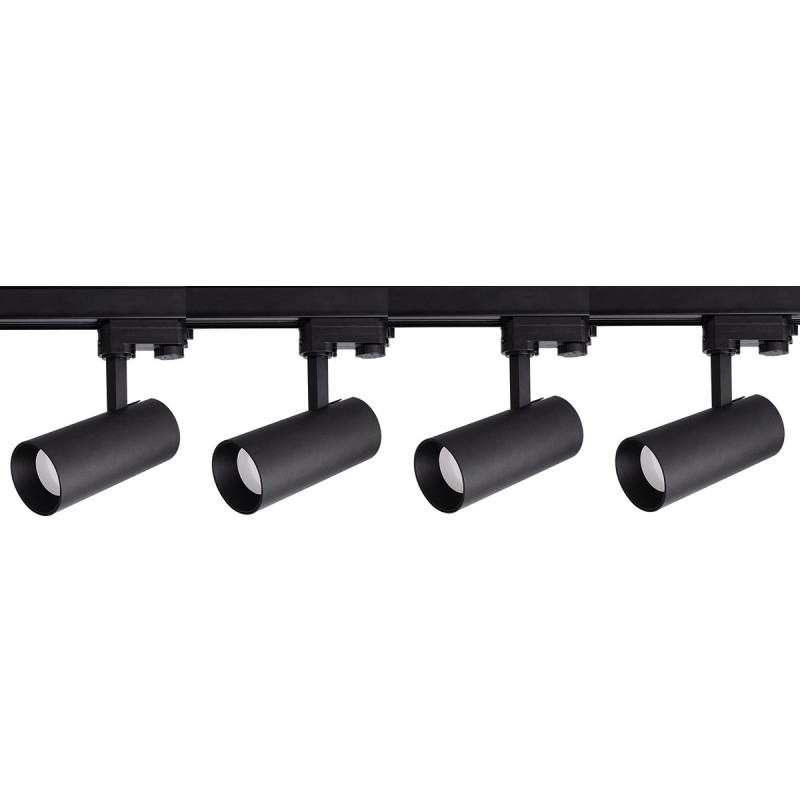 Zestaw oświetlenia szynowego Ice SET 3F czarny 4xGU10 LP-732 4W BK SET