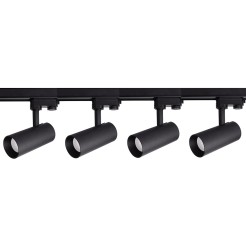 Zestaw oświetlenia szynowego Ice SET 3F czarny 4xGU10 LP-732 4W BK SET