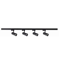 Zestaw oświetlenia szynowego Ice SET 3F czarny 4xGU10 LP-732 4W BK SET