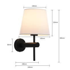 Kinkiet Tivoli czarny 1xE27 LP-1133/1W BK
