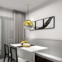 Lampa wisząca Palla złota 1xE14 LP-2844/1P GD