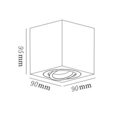 Oprawa natynkowa Lyon czarna 1xGU10 LP-5881/1SM BK