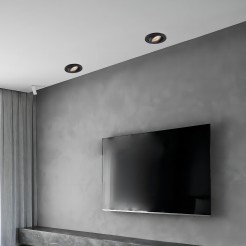 Ruchome oczko podtynkowe Lagos czarne IP20 1xGU10 LP-440/1RS BK movable