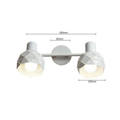 Spot Reus biały 2xE14 LP-8069/2WS WH
