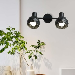 Spot Reus czarny 2xE14 LP-8069/2WS BK