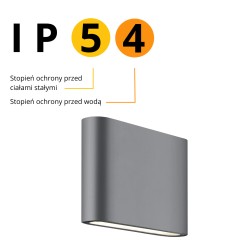 Kinkiet Sapri antracyt LED 4000K LP-1556/1W ANTR