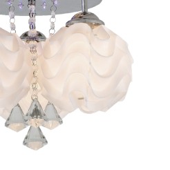Ozdobny plafon Sada srebrny 3xE14 plus LED LP-119/3C