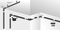 Magnetic Łącznik wewnętrzny czarny LP-553-MAG-BK