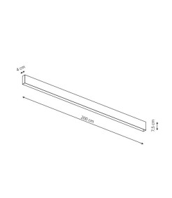 Magnetic szyna wpuszczana 2 m czarna LP-E020-MAG-BK