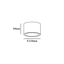 Oprawa natynkowa Camino biała 1xES111 LP-1101/1SM WH