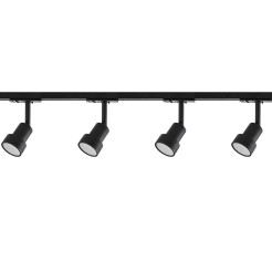 Zestaw oświetlenia szynowego Storm SET czarny 4xGU10 LP-733 SET BK