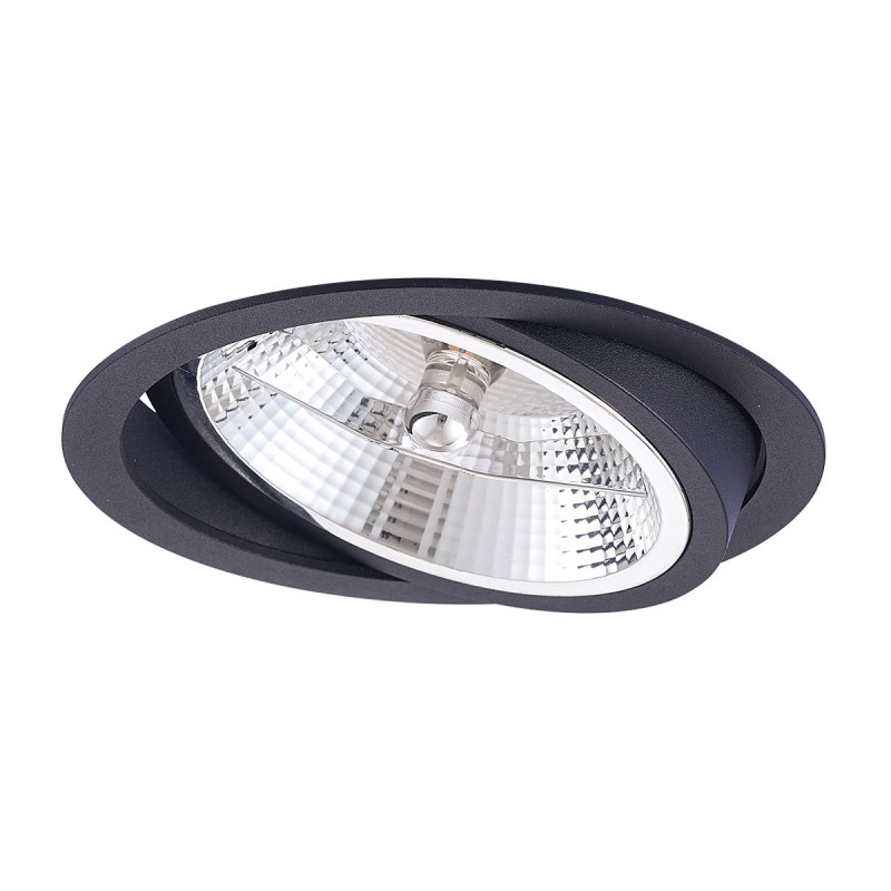 Ruchome oczko podtynkowe Nero czarne 1xGU10 LP-4424/1RS BK movable