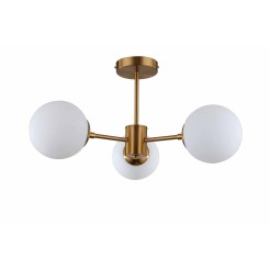 Lampa wisząca Roma 3 złota 3xE14 LP-1345/3P GD
