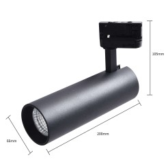 Reflektor do szynoprzewodów Magnum 3F czarny LED CCT LP-8120/3F BK