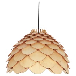 Lampa wiszaca Burgo mała drewniana 1xE27 LP-101335/1P S