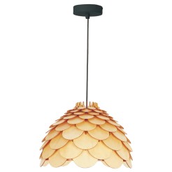 Lampa wiszaca Burgo mała drewniana 1xE27 LP-101335/1P S