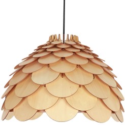 Lampa wisząca Burgo duża drewniana 1xE27 LP-101335/1P L