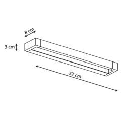 Kinkiet Denver biały IP44 LED 4000K LP-1174/1W WH
