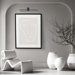 Kinkiet Modern Slim 40 cm czarny LED 3000K LP-777/1W M BK