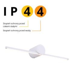 Kinkiet Modern Slim 60 cm biały LED 3000K LP-777/1W L WH