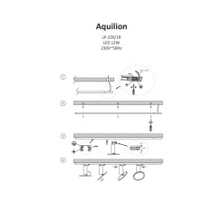 Reflektor do szynoprzewodu Aquilion 1f biały LED 3000K LP-220/1R WH