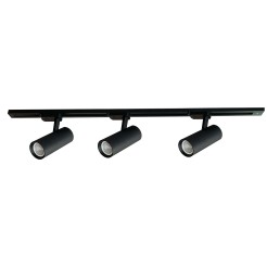 Zestaw oświetlenia szynowego Ice SET 1F czarny 3xGU10 LP-732 3W BK SET