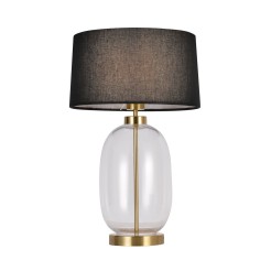 Lampa stołowa Amur czarno - transparentna 1xE27 LP-919/1T transparent
