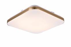 Plafon kwadratowy Babilon 33 cm złoty LED 4000K LP-335/1C S 4GD square