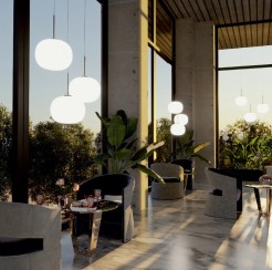 Lampa wisząca Jukon biała 1xE27 LP-052/1P