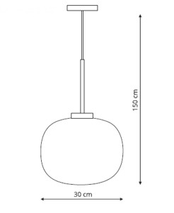 Lampa wisząca Jukon biała 1xE27 LP-052/1P