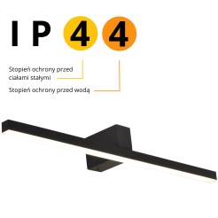 Kinkiet Nevada 60 cm czarny IP44 LED 4000K LP-778/1W L BK