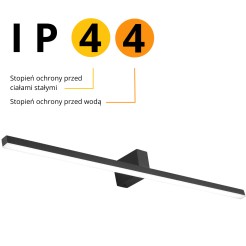 Kinkiet Nevada 90 cm czarny IP44 LED 4000K LP-778/1W XXL BK