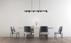 Lampa wisząca Snow 6 czarna 6xGU10 LP-731/6L BK