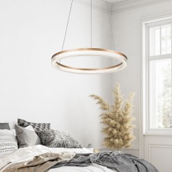 Lampa wisząca Midway Cristal Triangle złoto - transparentna LED CCT LP-033/1P L GD Cristal Triangle