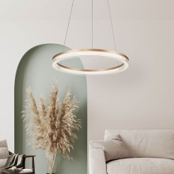 Lampa wisząca Midway Cristal Triangle złoto - transparentna LED CCT LP-033/1P L GD Cristal Triangle