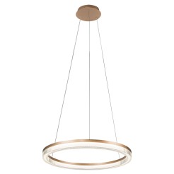Lampa wisząca Midway Cristal Triangle złoto - transparentna LED CCT LP-033/1P L GD Cristal Triangle