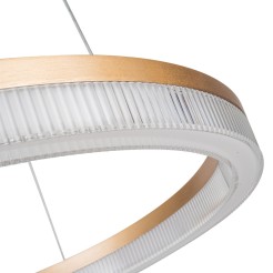 Lampa wisząca Midway Cristal Triangle złoto - transparentna LED CCT LP-033/1P L GD Cristal Triangle