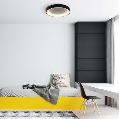 Plafon Georgia 60 cm czarny LED CCT LP-049/1C BK CCT