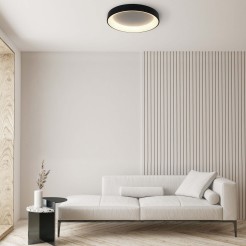 Plafon Georgia 60 cm czarny LED CCT LP-049/1C BK CCT