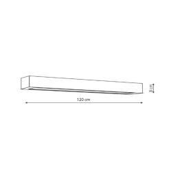 Kinkiet Ibros 120 cm biały IP44 LED CCT GS-LWA-18W WH CCT