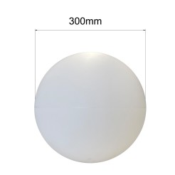 Lampa ogrodowa Gaja 30 cm biała 1xE27 LP-JH-1095-300