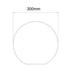 Lampa ogrodowa Gaja 30 cm biała 1xE27 LP-JH-1095-300