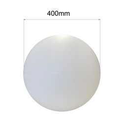 Lampa ogrodowa Gaja 40 cm biała 1xE27 LP-JH-1095-400