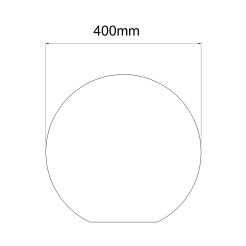 Lampa ogrodowa Gaja 40 cm biała 1xE27 LP-JH-1095-400