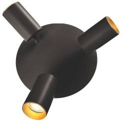 Plafon Parma 3 okrągły czarny 3xGU10 LED CCT LP-0612/3C Round BK