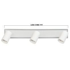 Spot Parma 3 biały 3xGU10 LED CCT LP-0612/3WS WH