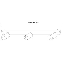 Spot Parma 3 biały 3xGU10 LED CCT LP-0612/3WS WH